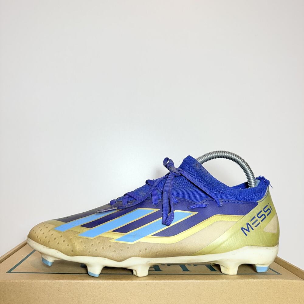 Adidas Messi Cleats Size 8 Mens X Speedportal Blue Gold Soccer Football Shoes